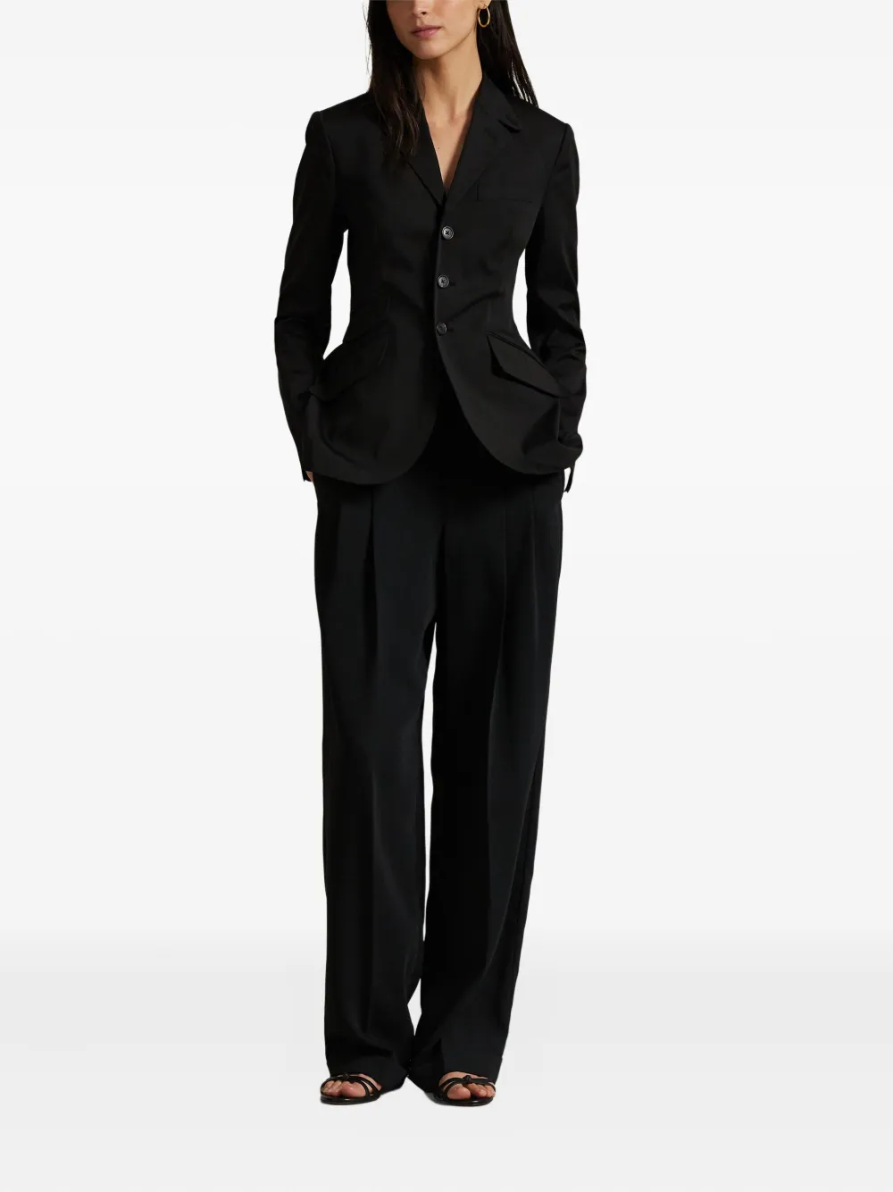 Polo Ralph Lauren Three-button Blazer In Black