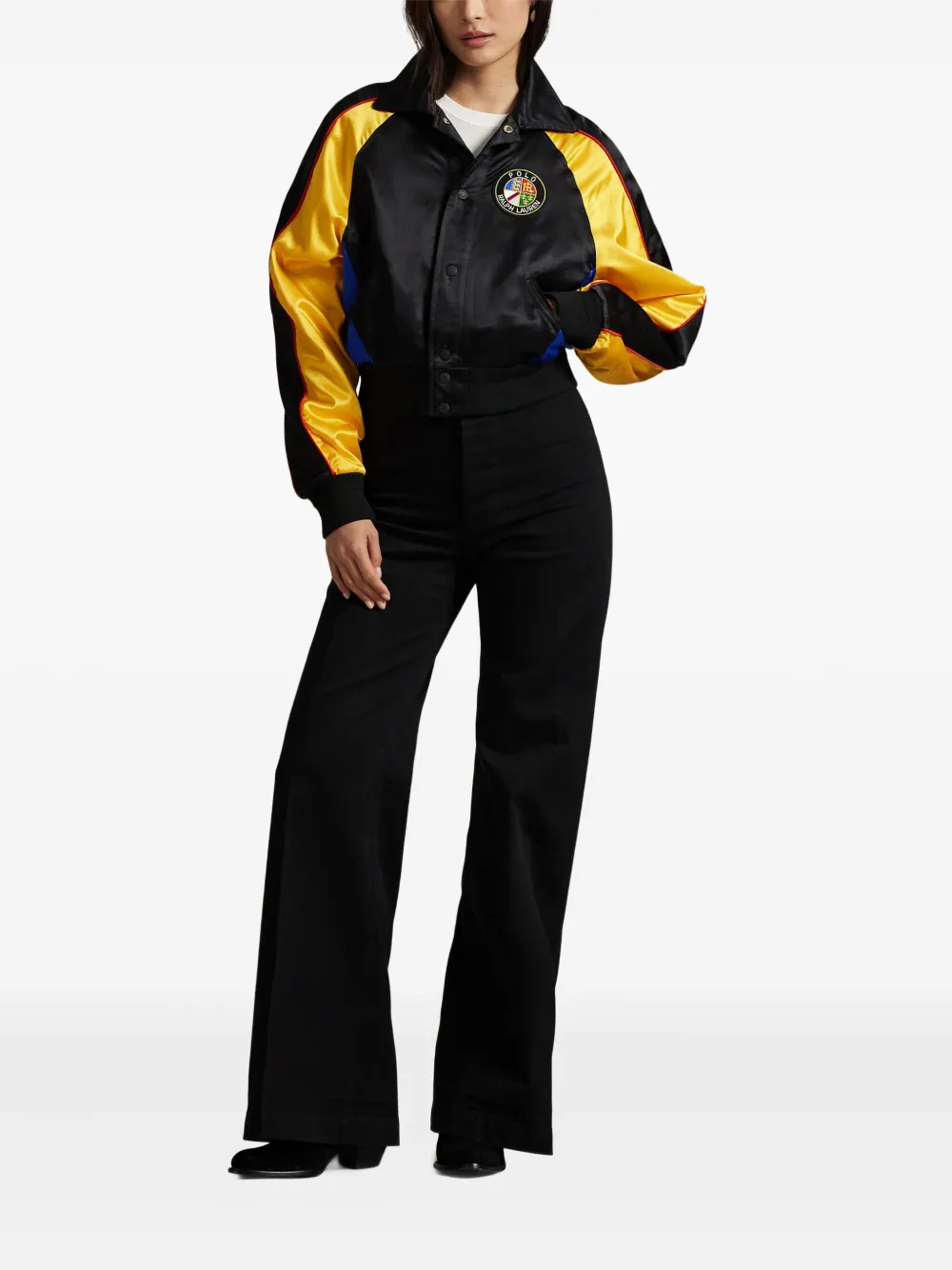 Polo Ralph Lauren Satijnen bomberjack Zwart