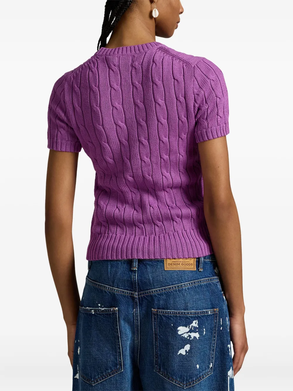 Polo Ralph Lauren Kabelgebreide top Paars