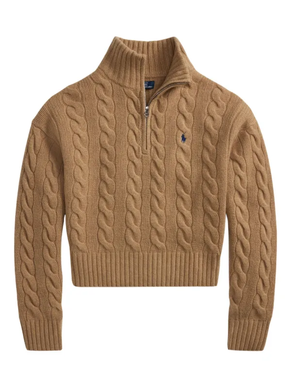 ラルフローレン♡ニットモックネックケーブルセーター Polo Ralph Lauren ケーブルニット モックネックセーター