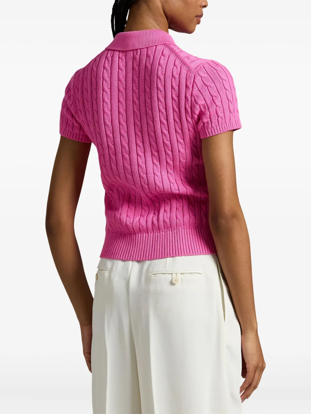 Polo Ralph Lauren Kabelgebreide top Roze