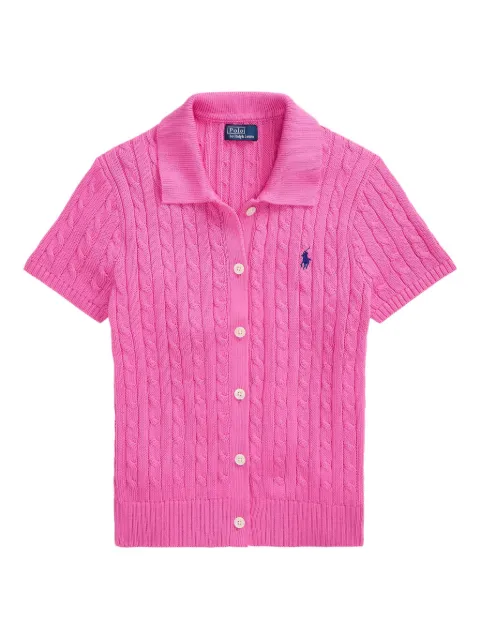 Polo Ralph Lauren cable-knit short-sleeve top