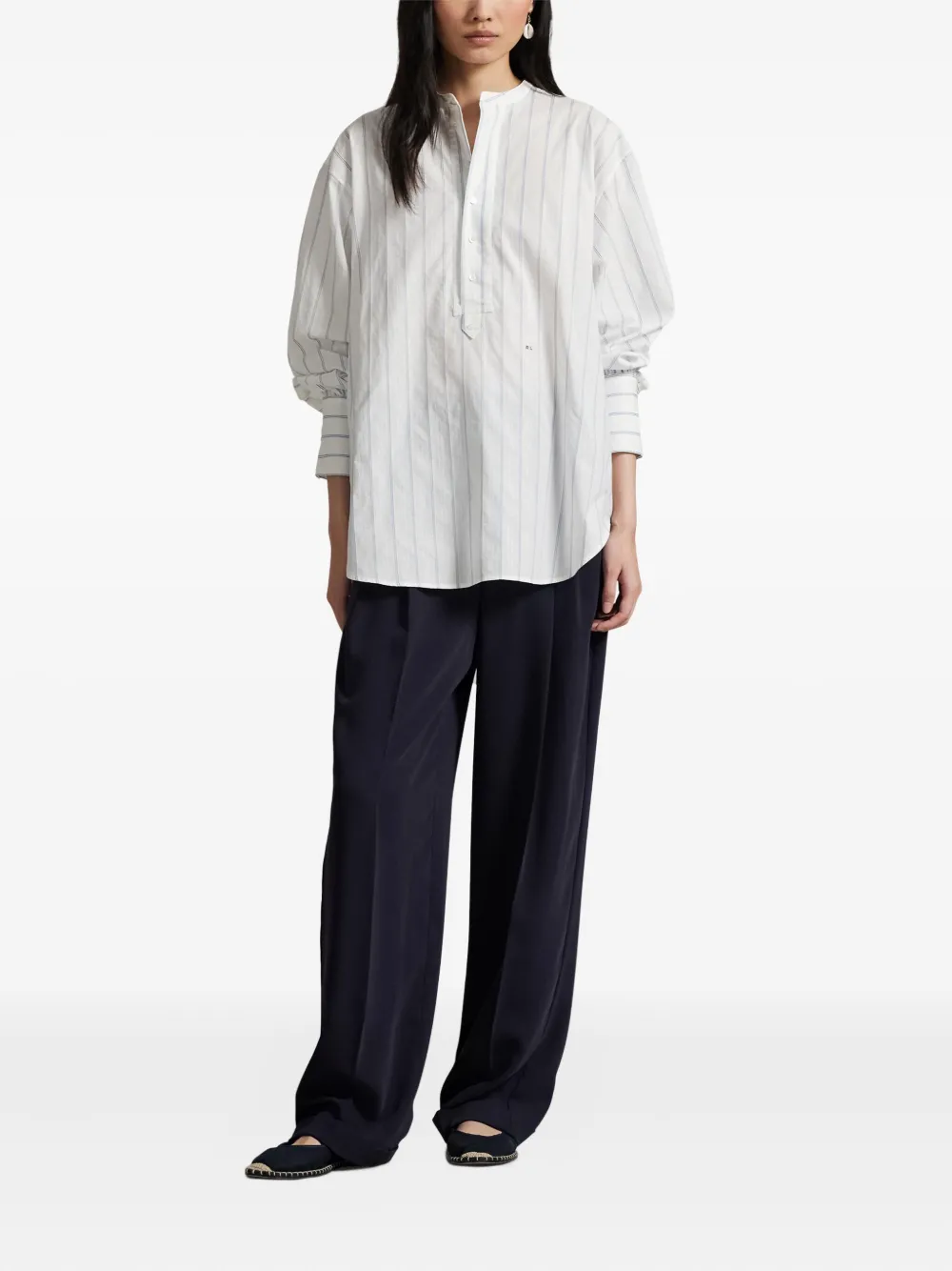 Polo Ralph Lauren striped collarless blouse | Blouses | Image 2