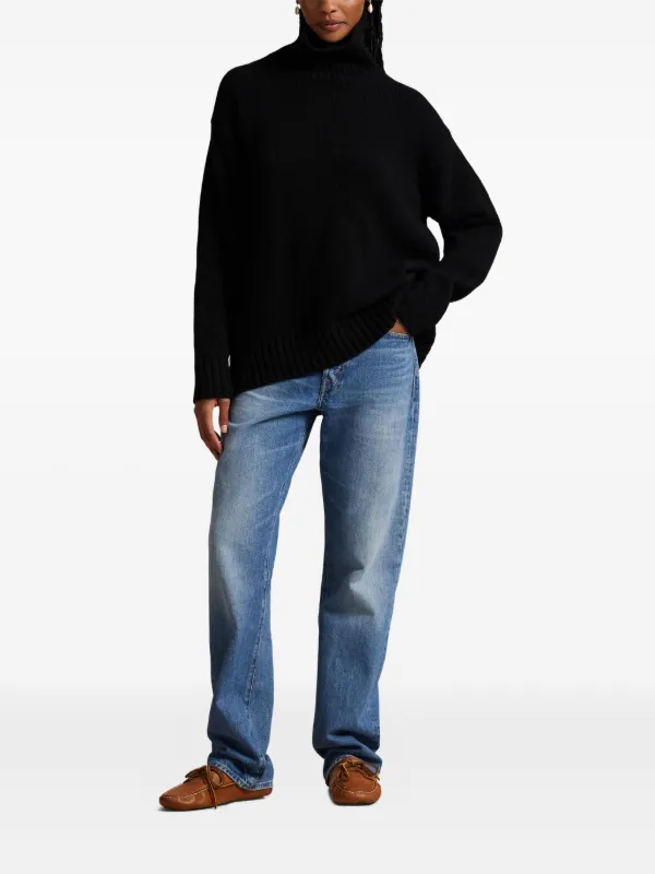 Polo Ralph Lauren Wool Turtleneck Pullover Sweater | Black