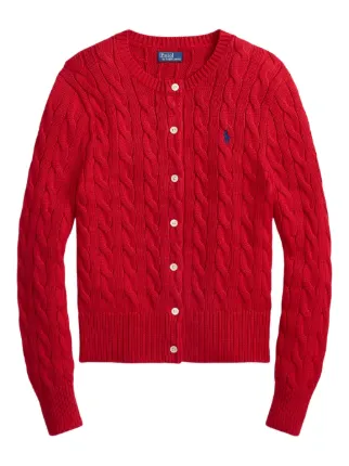 Polo Ralph Lauren ケーブルニット カーディガン | レッド | FARFETCH JP