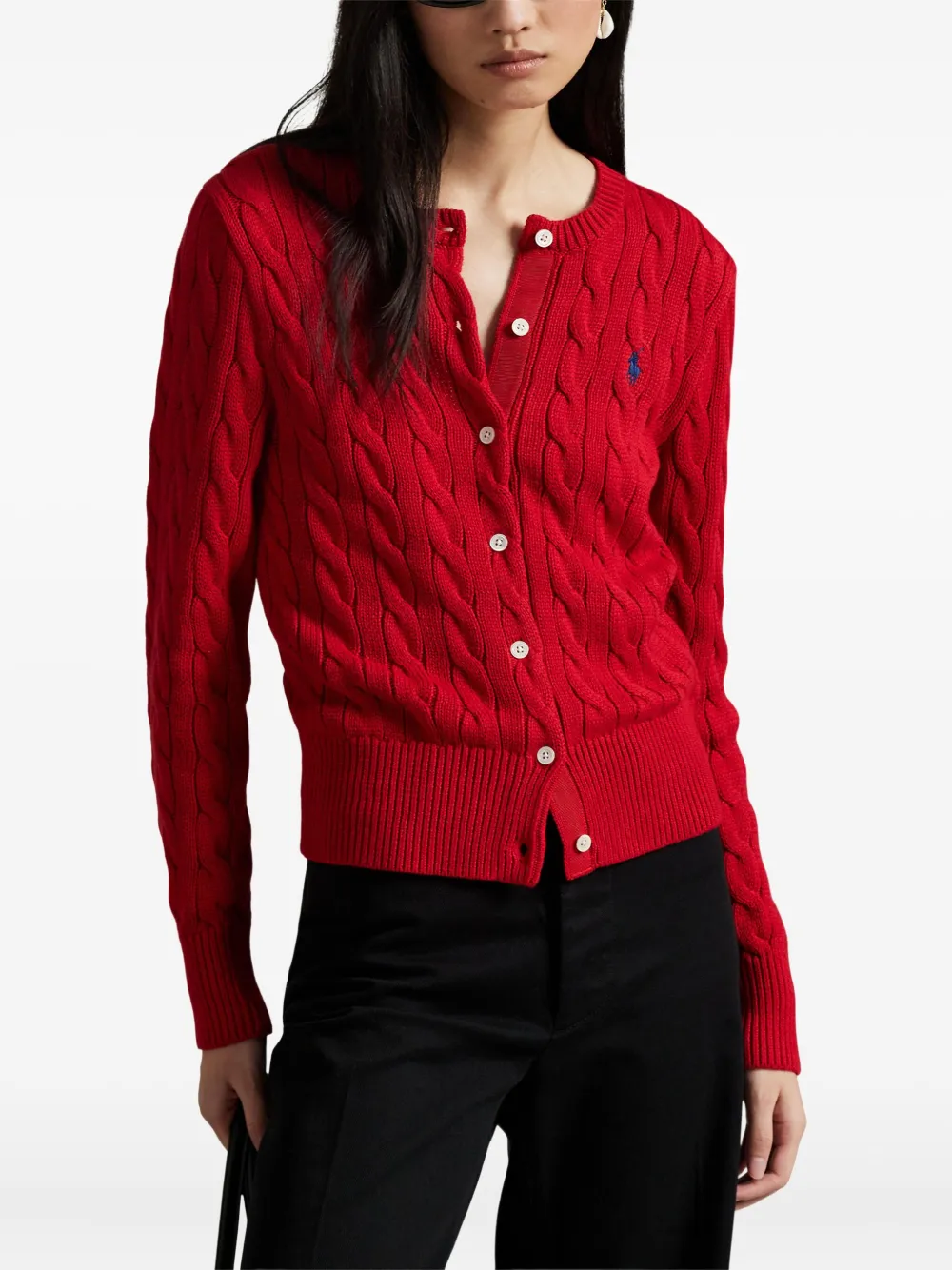 Polo Ralph Lauren Kabelgebreid vest Rood