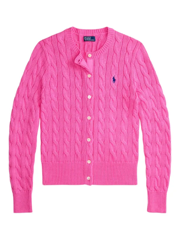 美品　Polo Ralph Lauren　ピンクカーディガン 春カラー　現行タグ POLO RALPH LAUREN - ラルフローレンスポーツ リネン混カーディガン