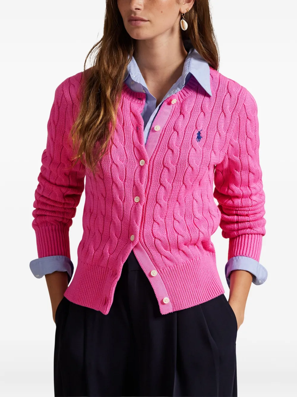 Polo Ralph Lauren Kabelgebreid vest Roze