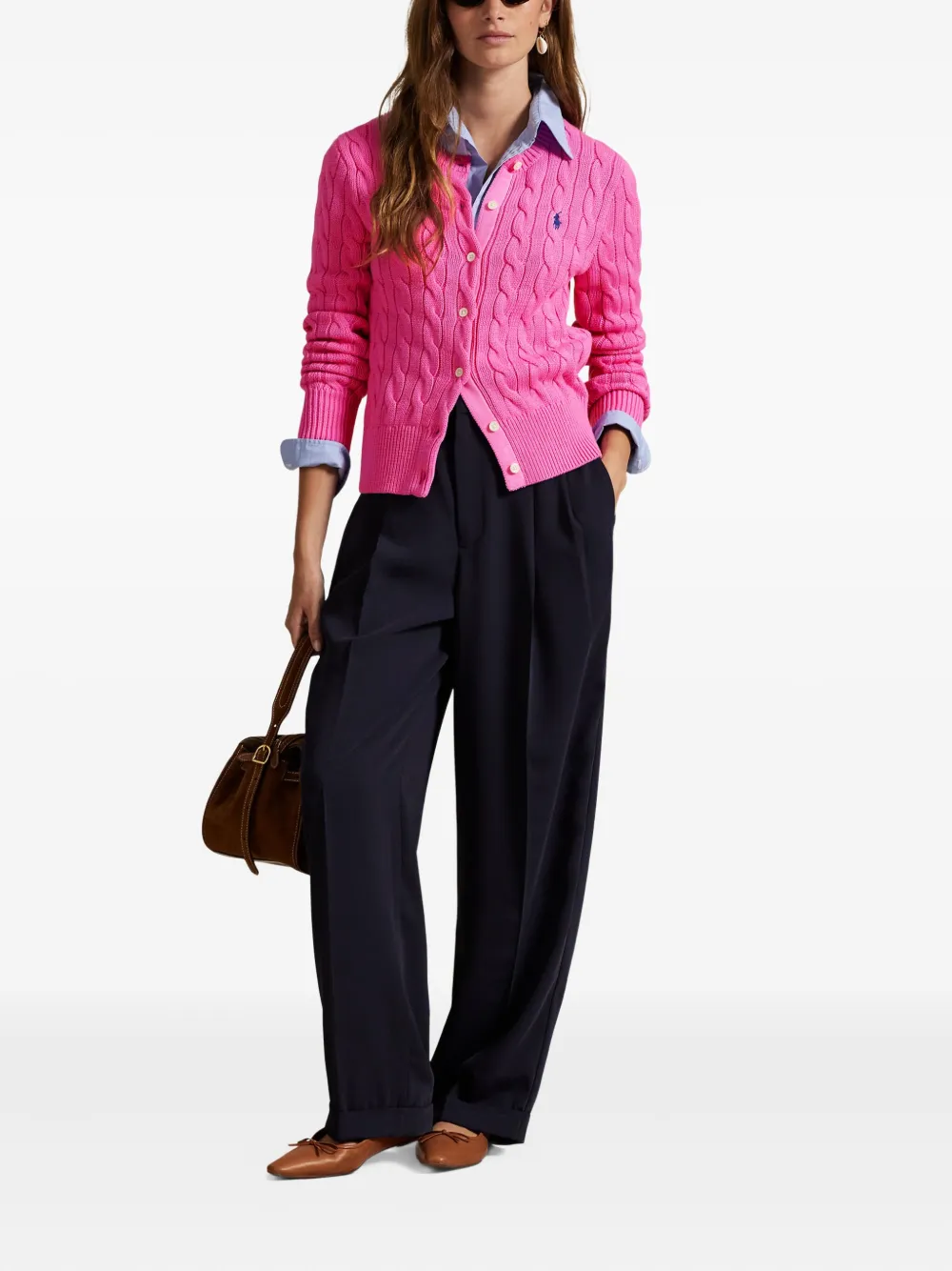 Polo Ralph Lauren Kabelgebreid vest Roze