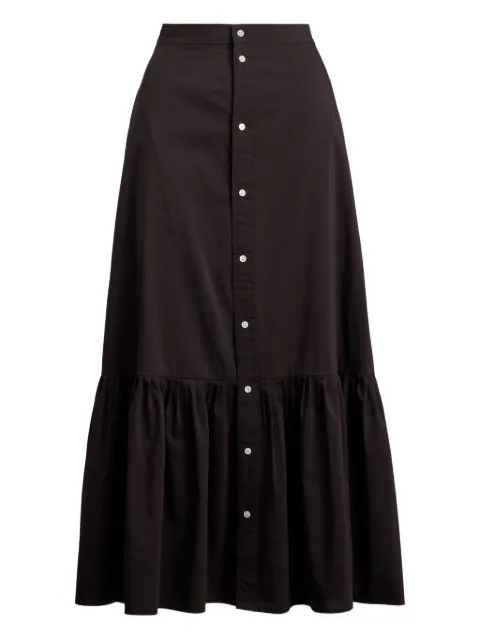 Polo Ralph Lauren button-front ruffled skirt