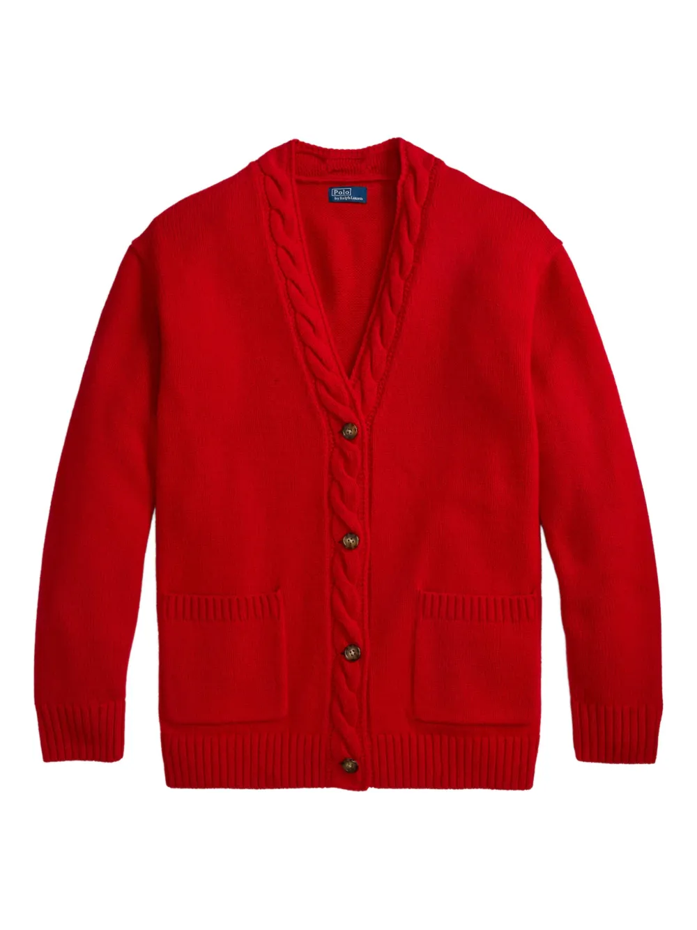 Polo Ralph Lauren Cardigan con scollo a V - Rosso