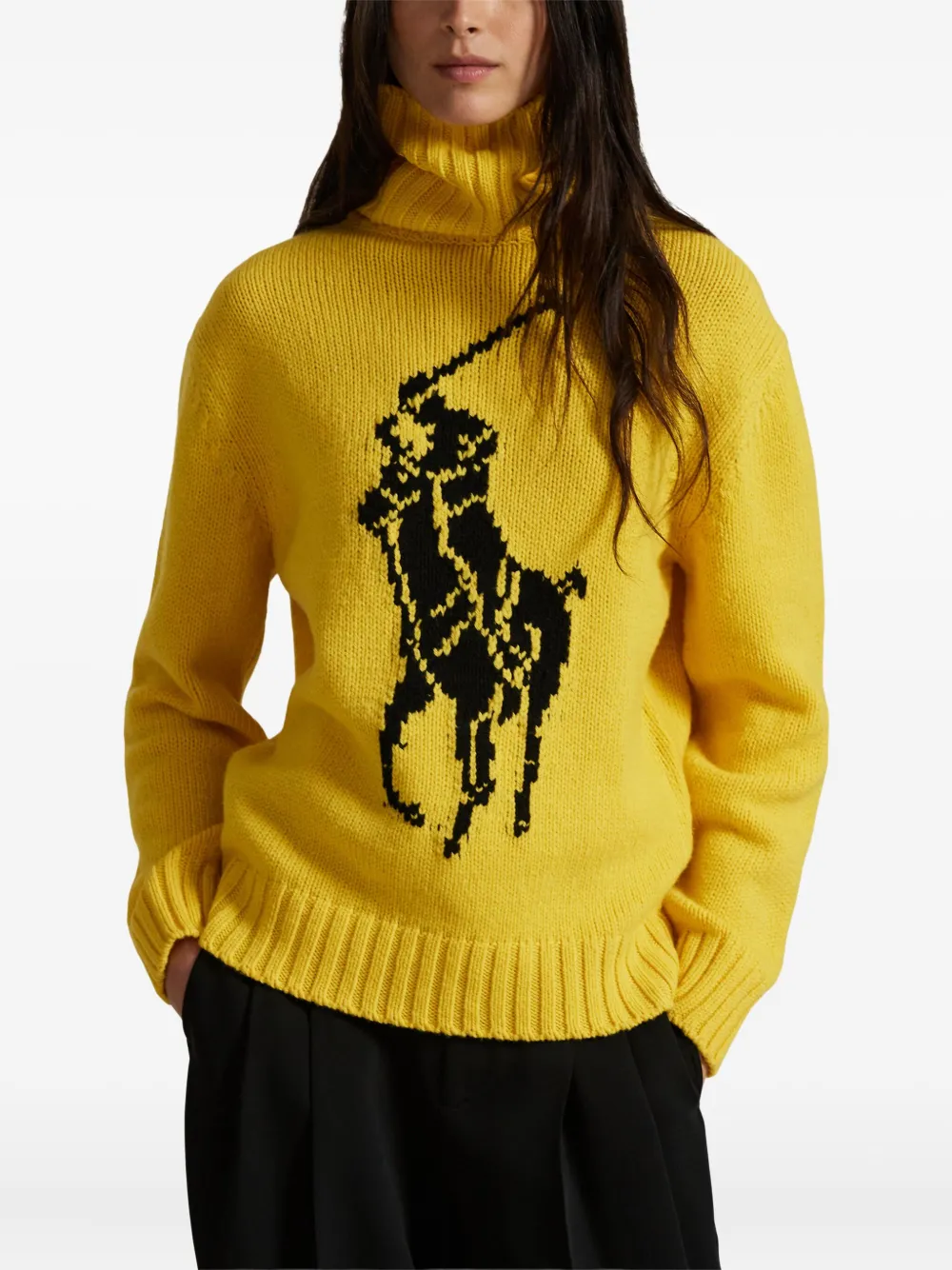Polo Ralph Lauren インターシャ セーター In Yellow