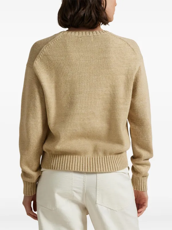 Polo Ralph Lauren Polo Bear intarsia-knit Sweater Neutrals