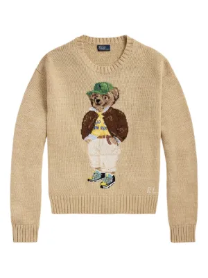 Polo Ralph Lauren ポロベア ニットパーカー | ニュートラル | FARFETCH JP