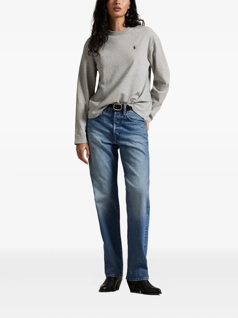 Polo Ralph Lauren T-shirt met ronde hals Grijs