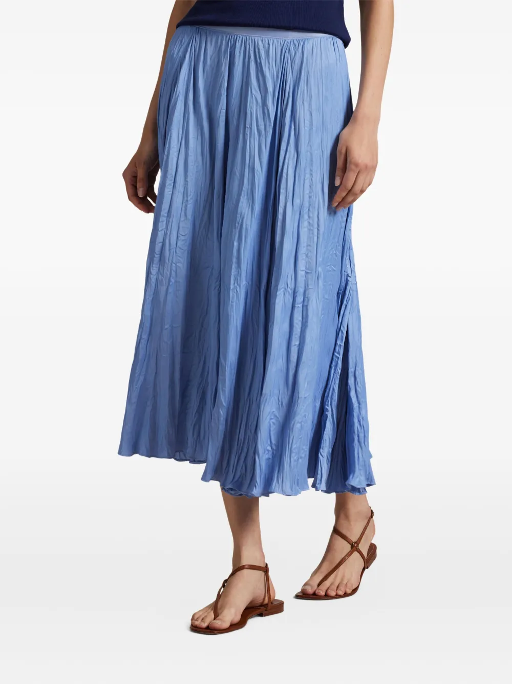 Polo Ralph Lauren Midi-plooirok Blauw