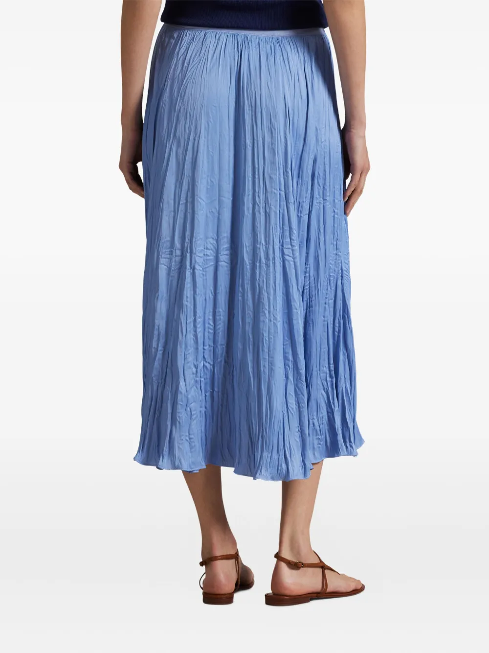 Polo Ralph Lauren Midi-plooirok Blauw