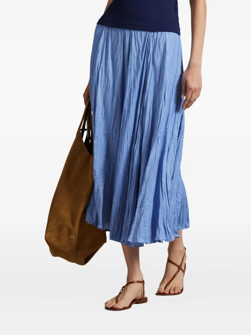 Polo Ralph Lauren Midi-plooirok Blauw