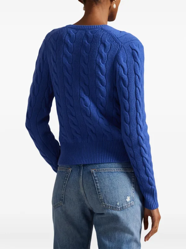 Sラルフローレン　ケーブルニットカーディガン　ブルー 購入品紹介】ラルフローレン・ケーブルニットカーディガンを買いました