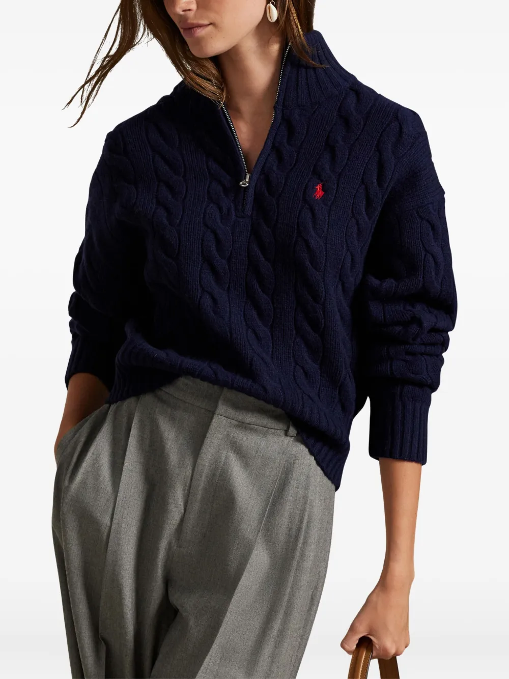 Polo Ralph Lauren Kabelgebreide trui Blauw
