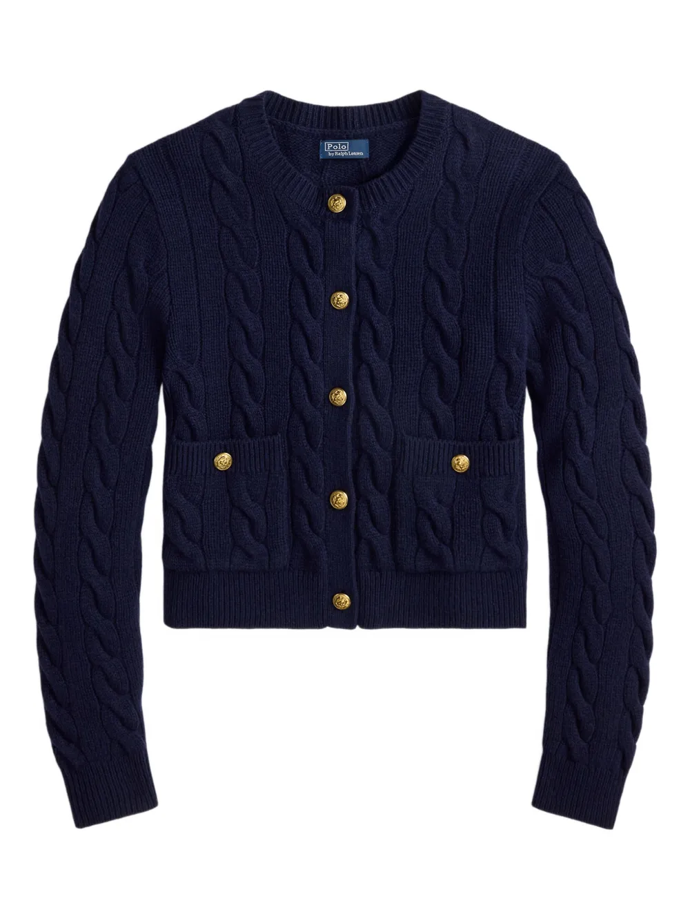 Polo Ralph Lauren Cable-knit Cardigan In Blue