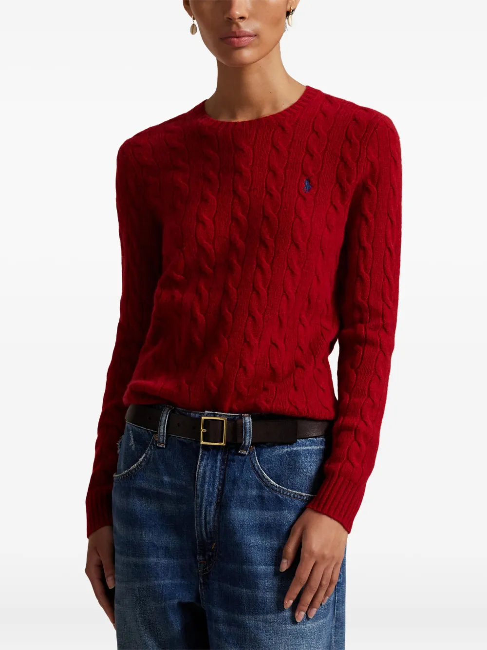 Polo Ralph Lauren Kabelgebreide trui Rood
