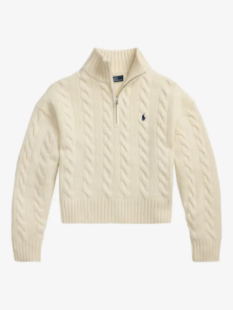 Polo Ralph Lauren suéter de cachemira con medio cierre