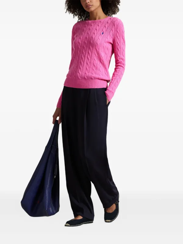 Polo Ralph Lauren ケーブルニット セーター | ピンク | FARFETCH JP