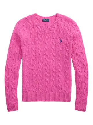 Polo Ralph Lauren ケーブルニット セーター ピンク Polo Ralph Lauren ケーブルニット セーター | ピンク | FARFETCH JP