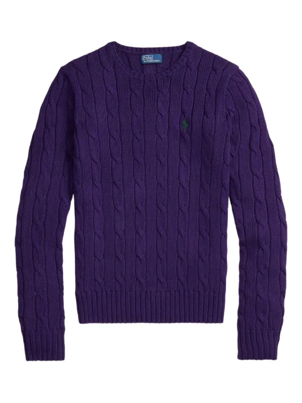 Polo Ralph Lauren ケーブルニット セーター | パープル | FARFETCH JP