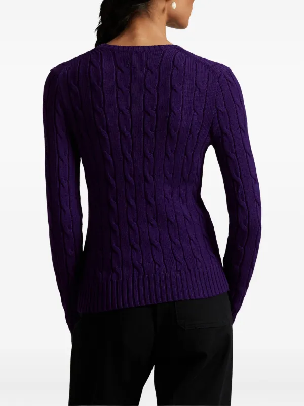 Polo Ralph Lauren ケーブルニット セーター | パープル | FARFETCH JP