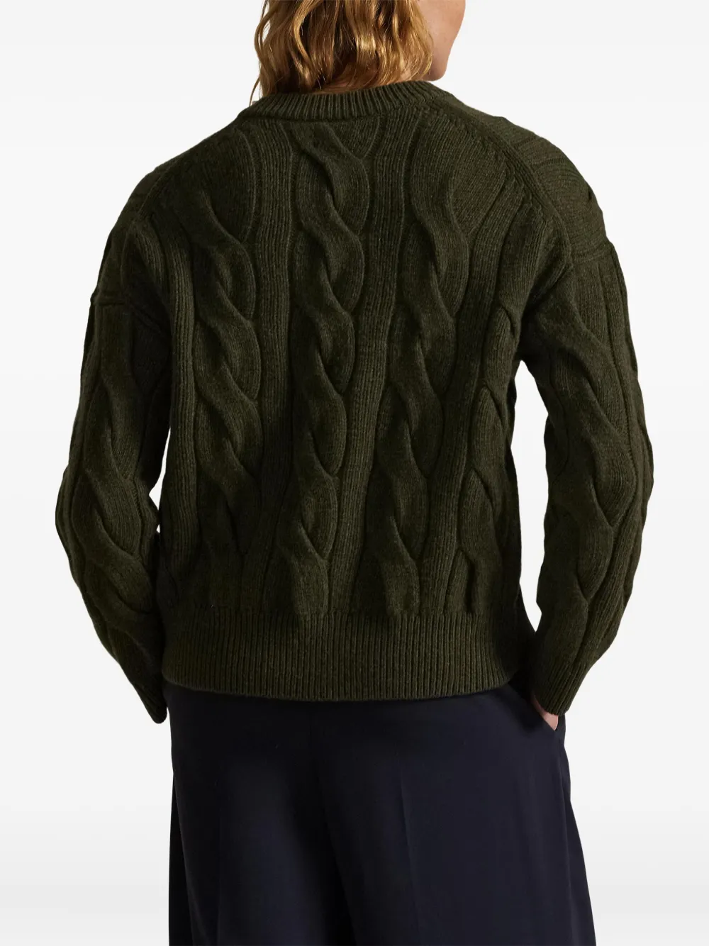 Polo Ralph Lauren Kabelgebreide sweater Groen