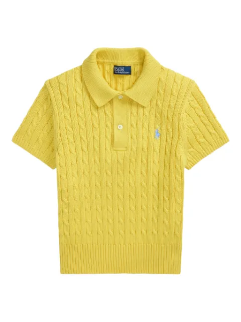 Polo Ralph Lauren cable-knit polo top
