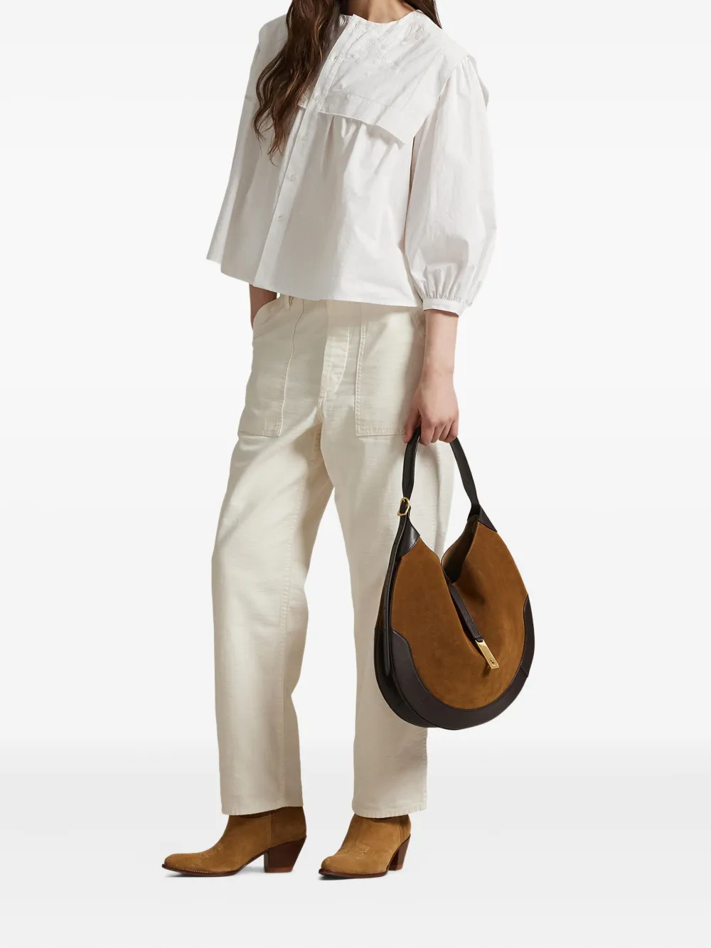 Polo Ralph Lauren Blouse met geborduurd detail Wit