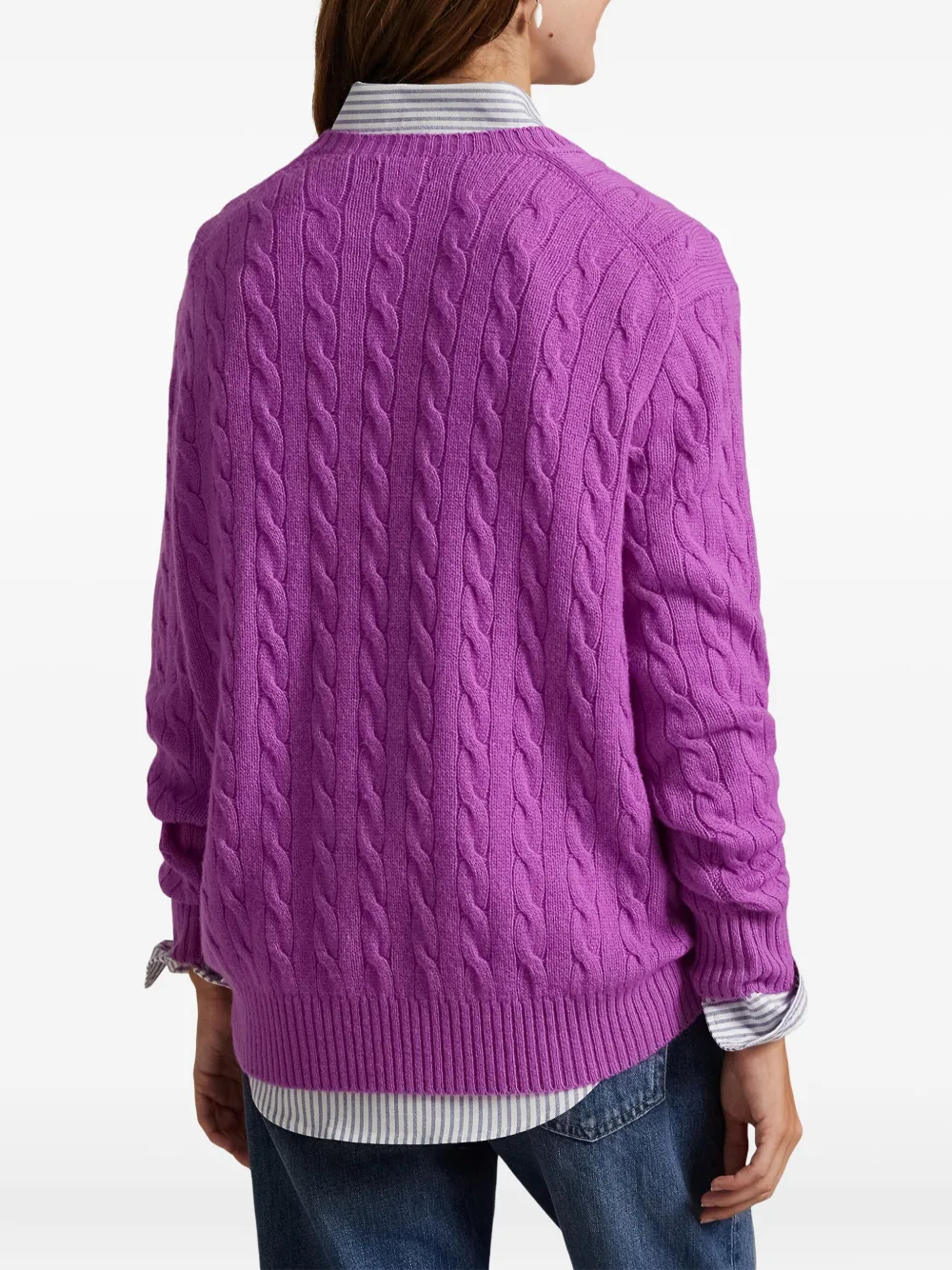 Polo Ralph Lauren Kabelgebreide trui Paars