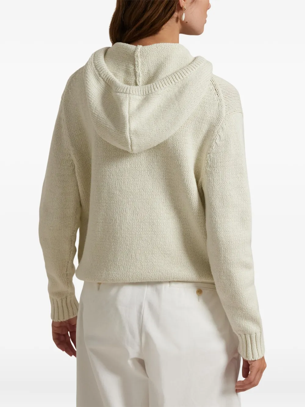 Polo Ralph Lauren Geruite hoodie Beige