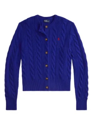 Polo Ralph Lauren ケーブルニット カーディガン | ブラック | FARFETCH JP