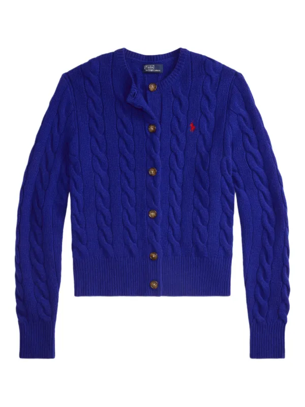 ラルフローレン　Cable Cardi-Sweater-Cardigan Polo Ralph Lauren Women\u0027s 100% Cotton Cable Knit Cardigan Sweater In Camel  Brown