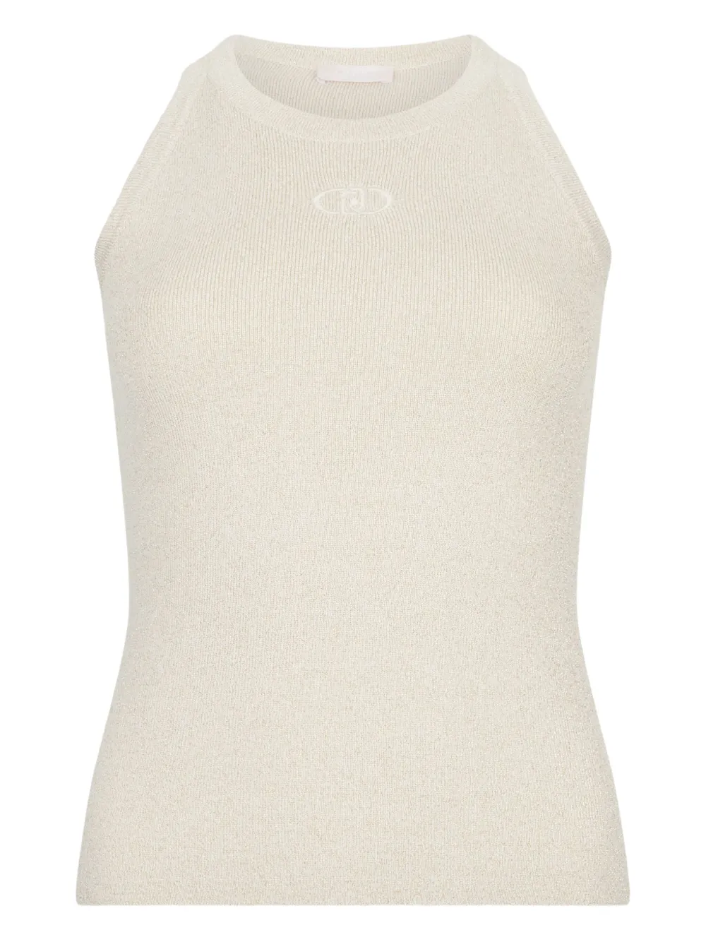LIU JO logo-embroidered top | Neutrals | Image 1