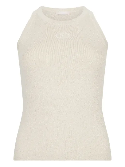 LIU JO logo-embroidered top
