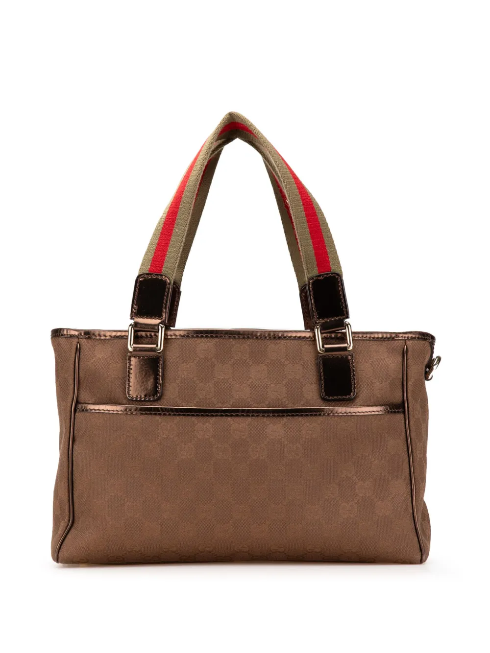 Gucci Pre-Owned 2000-2015 GG Canvas Web tote bag | Brown | Image 1