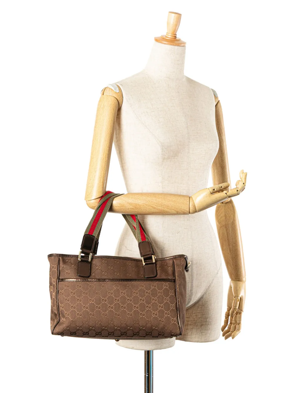 Gucci Pre-Owned 2000-2015 GG Canvas Web tote bag | Pre-Owned | Image 2