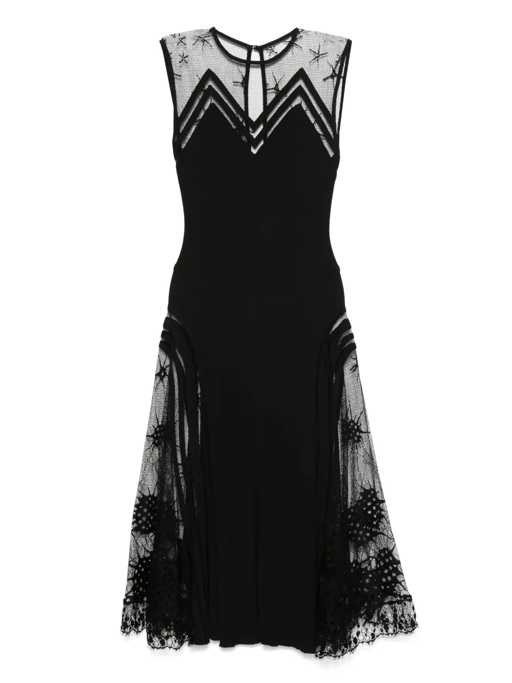 Jean Paul Gaultier Pre-Owned vestido con encaje 2000 | negro | Image 1