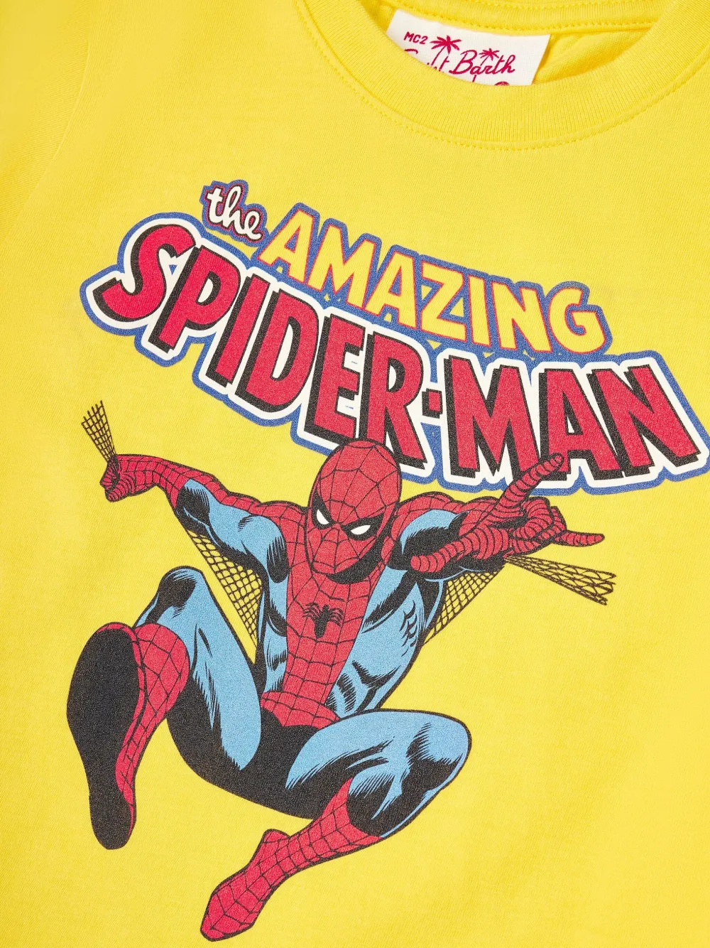 MC2 Saint Barth Kids Spider-Man print t-shirt Geel