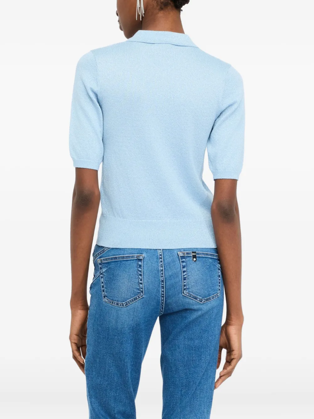 LIU JO Poloshirt met geborduurd logo Blauw