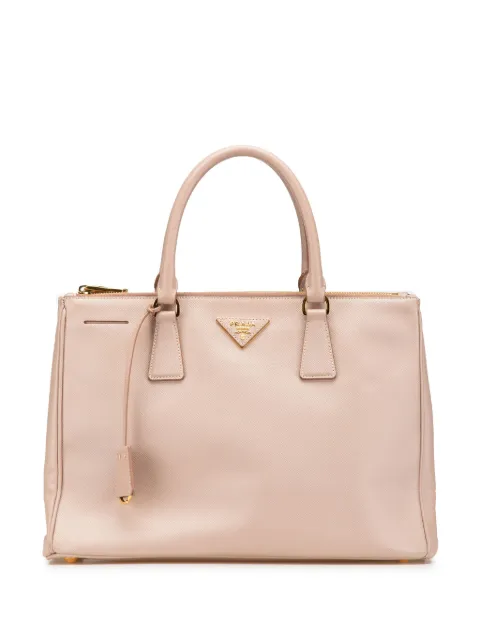 Prada Pre-Owned bolsa satchel Lux Galleria grande de piel saffiano con doble cierre 2000-2024