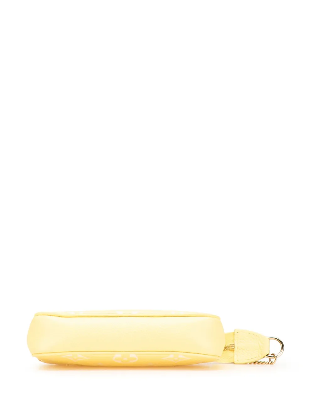 Pre-owned Louis Vuitton 2021-2025 Bicolor Monogram Empreinte Mini Pochette Accessoires Handbag In Yellow