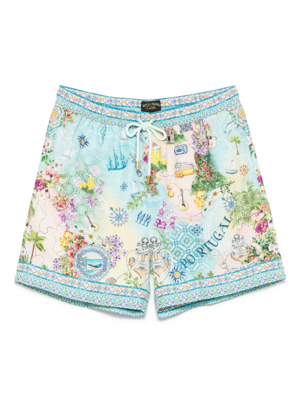 Camilla Just Coasting swim shorts | Green | Image 1