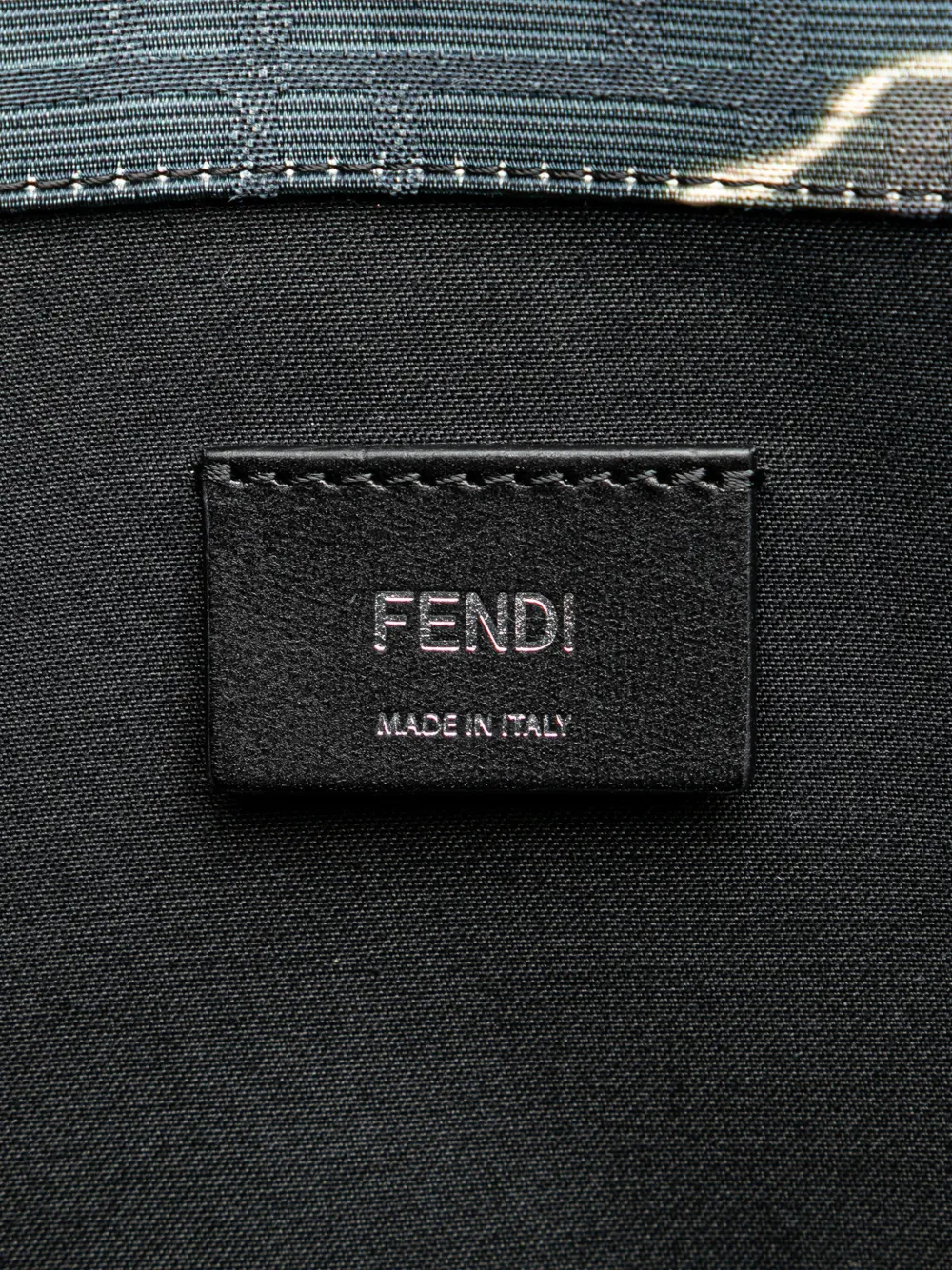 Pre-owned Fendi 2010-2024 Large Zucca Jacquard Tie Dye Sunset Shopper Tote Satchel In Blue