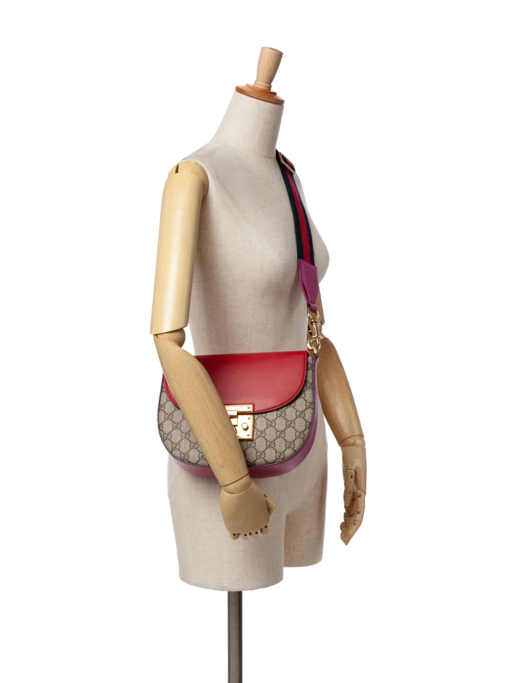 Gucci Pre-Owned 2016-2024 GG Supreme Web Padlock crossbody bag | Pre-Owned | Image 2